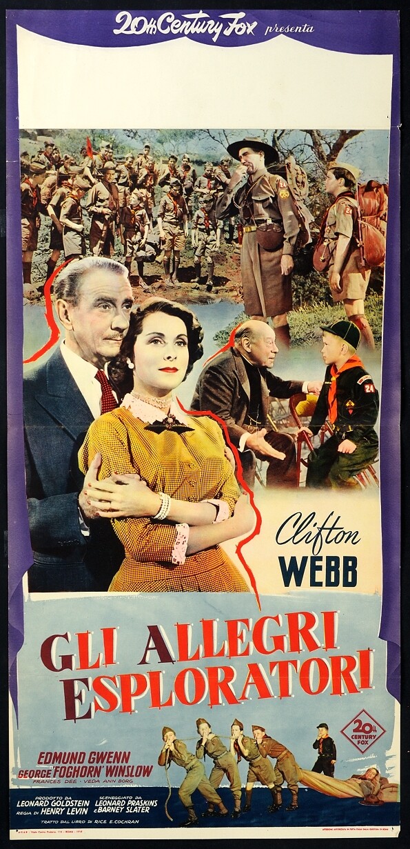 Locandina originale film Allegri esploratori (1953) - Regia di Henry Levin