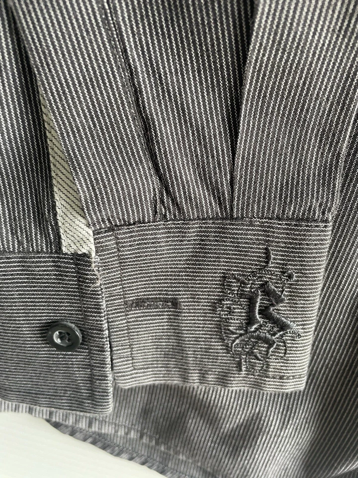 Billabong Mens Button Up Dress Shirt XL Grey Long Sleeve Surfwear Casual Cotton - image 4 of 4