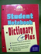 Random House Webster's Student Notebook Dictionary Plus Revised Second Edition