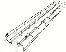 Electro Zinc Plated Wire Mesh Cable Tray, 2"W x 2"D x 39"L 2 PCS  NEW 
