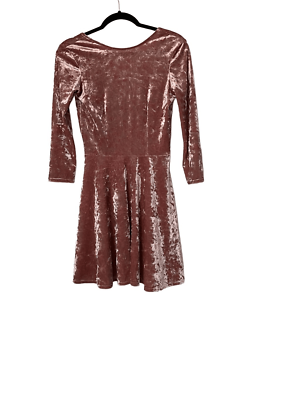 velour fit and flare dress Petite Junior Fit and Flare Glitter Dress 6 / Purple main image 0