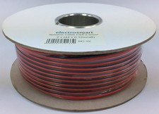 100m Red & Black 2x 0.5mm Speaker Cable Wire for Car Home Stereo HiFi Audio