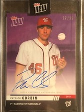 2019 Topps Now #OD-294C Patrick Corbin Washington Nationals AUTO AUTOGRAPH 22/25