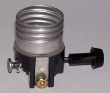 Leviton 3 Terminal Turn Knob Lamp Socket Interior for Wiring Bottom Light 30166J