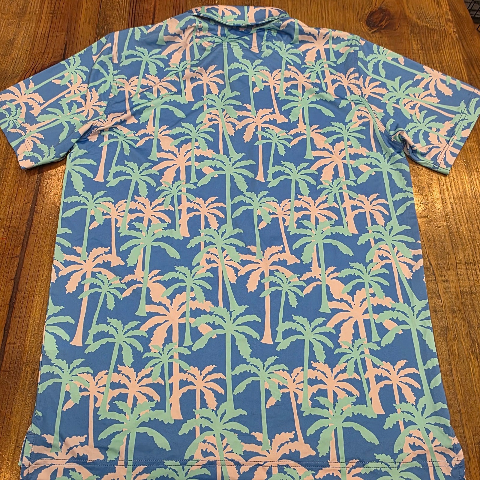Chubbies Golf "East Coast Palm" Performance Polo 2.0 Tropical All Over Print - M