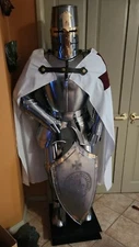 Knight Templar Suit Full Body Armor Crusader Combat  Armour Costume