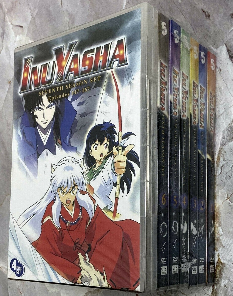Inuyasha Seasons 1-7 Complete Series (DVD, 32-Disc Set) Eng USA