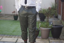 Milano Countryman Shooting, Hunting, REAL Leather Sheep Napa Breeks