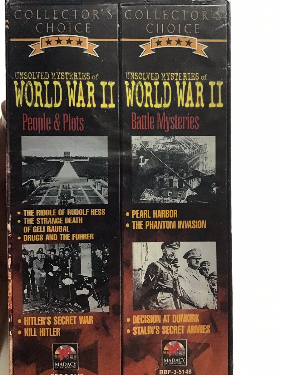 UNSOLVED MYSTERIES of WORLD WAR II box set WWII WW2 VHS | eBay