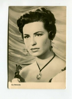 uralte AK Progress Starfoto italienische Schauspielerin Lia Amanda 1961 //36