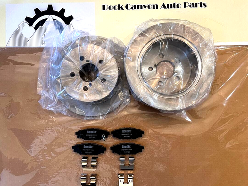 Auto Shack Rear Brake Rotors Pair For 2005-2009 Subaru Outback & Legacy (2.5L, 3.0L)