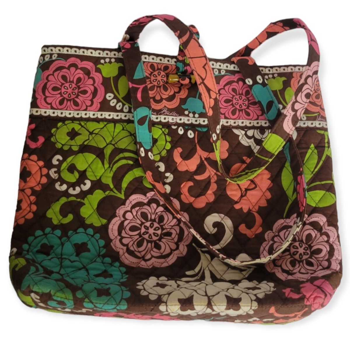 Vera Bradley Toggle Tote Bag Shoulder Handbag, Lola Pattern Vera Bradley Retired, Toggle Tote Bag Lola | Mercari main image 2