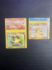 ⭐️💎⭐️Error Miscut Rapidash + Primeape - Jungle Set 1999 Pokémon NFC?⭐️💎⭐️