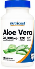 Nutricost Aloe Vera 100mg 120 Capsules - Gluten Free, Non-GMO  Vegetarian