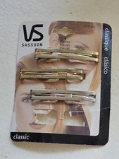 Vidal Sasson VS Barrettes NOS Vintage 2002 Gold Silver VS 11206