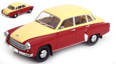 Wartburg 311 1959 Dark Red / Beige 1:18 Model MODELCARGROUP