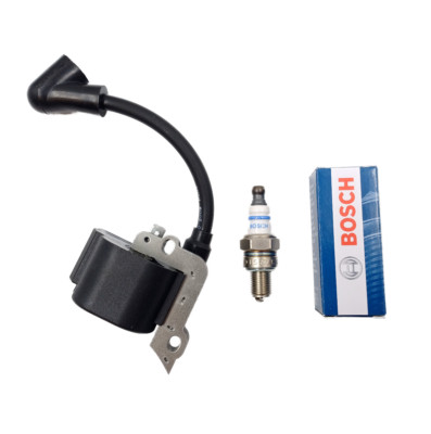 Zündspule für Stihl FS38 FS45 FS46 FS55 HS45 HL45 2-Mix Bosch Zündkerze  LESEN 