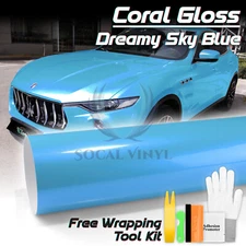 Coral Gloss Dreamy Sky Metallic Sticker Decal Car Vinyl Wrap Sheet Film