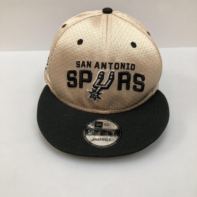 San Antonio Spurs Hat Cap Snap Back Mens One Size Gold NBA 9FIFTY