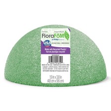 FloraCraft FloraF M Half Ball 1.9 Inch x 3.8 Inch Green 1.9" x 3.8"