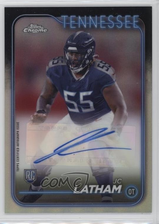 JC Latham Topps Chrome Rookie Autographs Variations #RAJLA Base