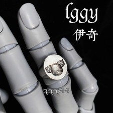 ‌JoJo's Bizarre Adventure Iggy THE FOOL 925 Sliver Ring Adjustable Jewelry Gifts