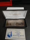 1999 Washington Mint Franklin $100 Dollar Silver Proof 4 oz Bar