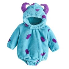 Toddler Baby Halloween Costumes Cute Animal Clothes Flannel 3-6 Months B-blue