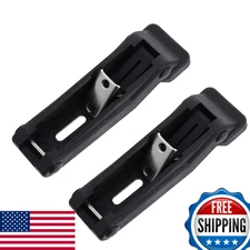 MGAYTYOAG 2x Flexible Rubber Cargo Box Cooler Latch Soft Fastener Marine Black