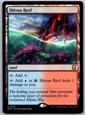 Shivan Reef 375 R Commander: Modern Horizons 3 Magic: The Gathering NM
