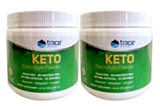 Trace Minerals KETO Electrolyte Powder - Lemon Lime 330g (11.6 Oz)  Set of 2