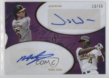 2025 Topps Dynamic Duals Purple /99 Jacob Wilson Miguel Tejada #20G Auto ht1