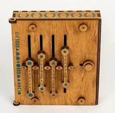 Wooden Puzzle Box  CAESAR'S CODEX Brainteaser Cash/GC Holder