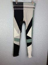 Nike Leggings Girls Medium Black Gray Green Geometric Dri-FIT Athletic Pants