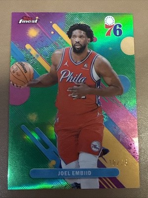 Joel Embiid 2025-26 Topps Finest - Common #30 Green Refractor /75 76ers