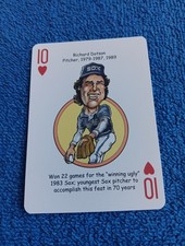 Richard Dotson Card Chicago White Sox Hero Decks Playing Card Baseball Card MLB