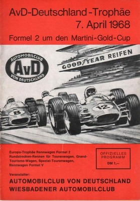fatal accident Jim Clark Lotus F2 Deutschland Trophäe 1968 Programm Hockenheim