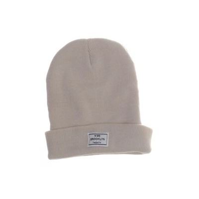 Brooklyn, Beanie-Mütze, Größe: ONE SIZE, Acryl, Beige, Unisex (Erwachsene) #wnE