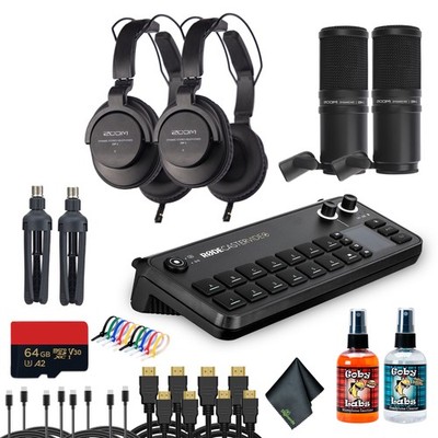 RODECaster Video All-in-One Production Console + Studio Headphones + Microphone