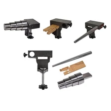 4-Piece Multi Mandrel Kit Set Oval with Stepped Mandrel V Slot Bench Pin Ring...