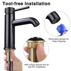 Aquaterior Bathroom Sink Faucet Single Handle Bronze CUPC NSF CEC Closeout — photo 6