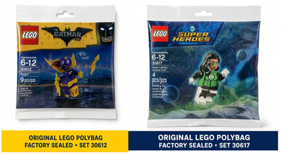 LEGO DC Polybags 30612 Batgirl + 30617 Green Lantern Jessica Cruz SEALED - NEW