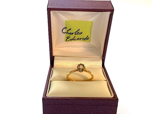 18CT GOLD .30CT DIAMOND RING SIZE M HALLMARKED MADE ENG VICTORIAN QUALITY ITEM - Picture 10 of 10