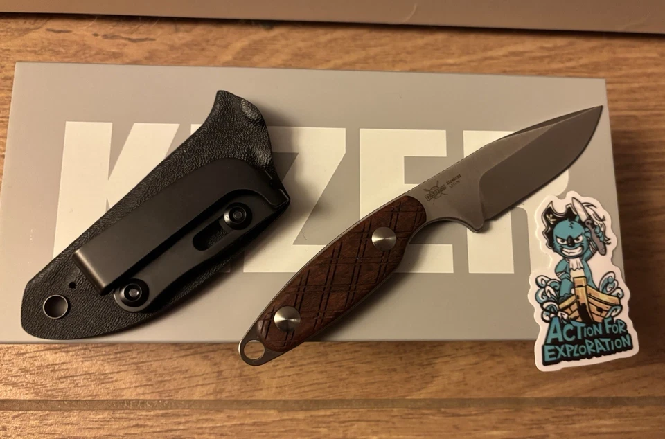 KIZER Muskrat S35VN Mkuruti Wood Handle - Bild 4 von 4