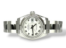 ROLEX Datejust 26 - 179174 - White Roman - 2005 - Box and Papers - Oyster