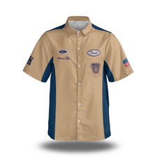 F-100 Ford Vintage Old Style Button Shirt Mechanic Work Style Lightweight Fabric