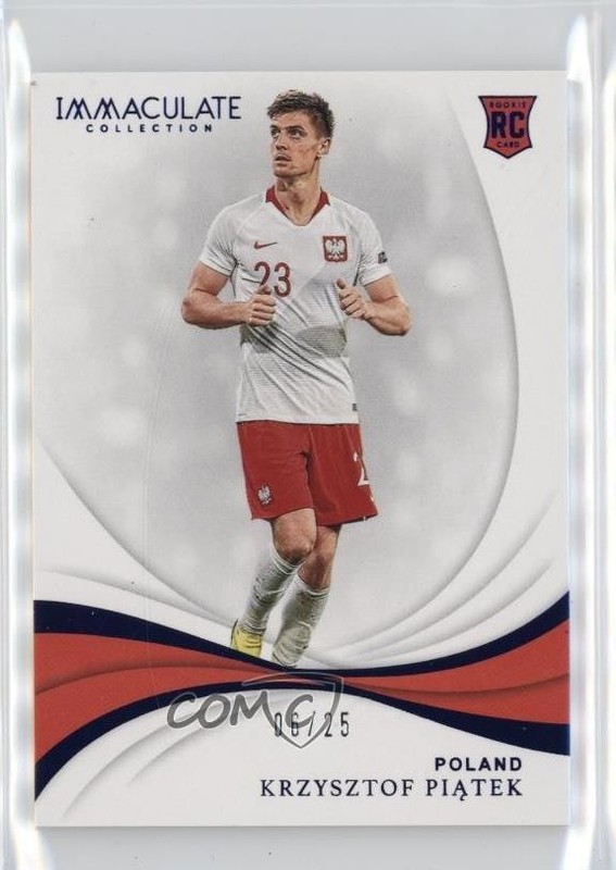 2018-19 Panini Immaculate Sapphire /25 Krzysztof Piatek #14 Rookie RC