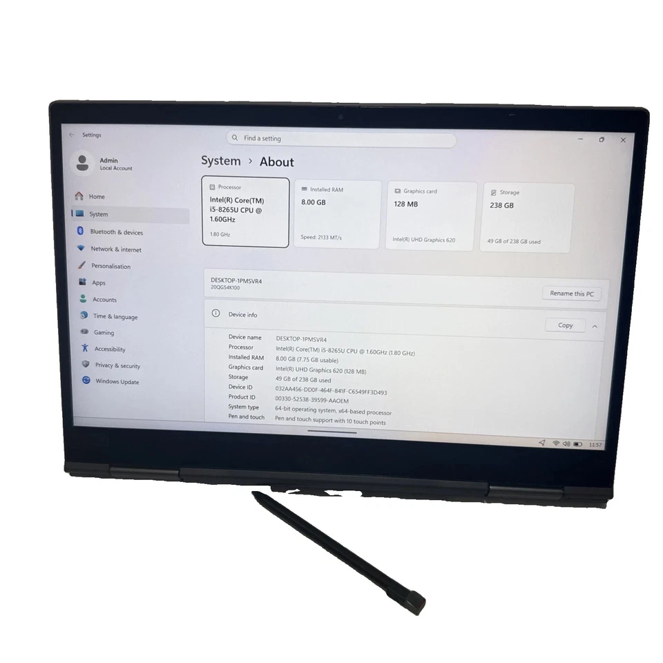 Lenovo ThinkPad X1 Yoga · i5-8265U · 8GB · 256GB, photo 2 of 5