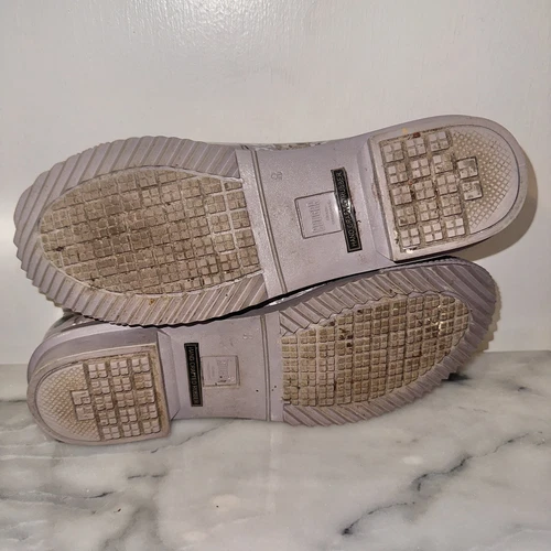 Cougar Waterproof Size 8 Floral Print Slip On Loafers Gray Rubber Comfort - Picture 8 of 9