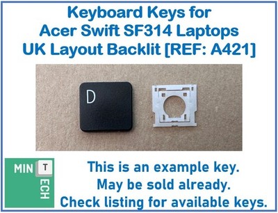 Tastatur Ersatz Tasten für Acer Swift SF314 Laptops UK Layout Hintergrundbeleuchtung